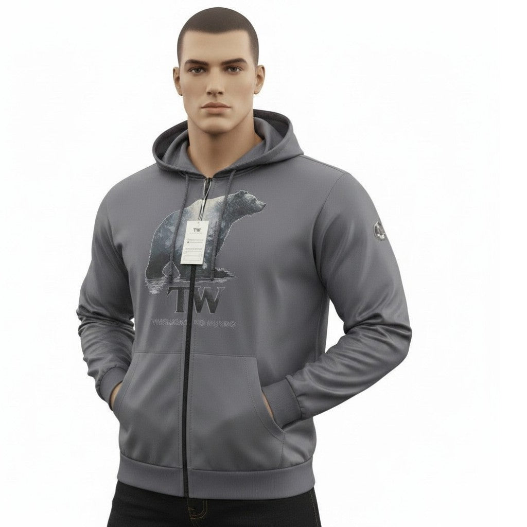 Casaco Comfort TW Urso — Cinza
