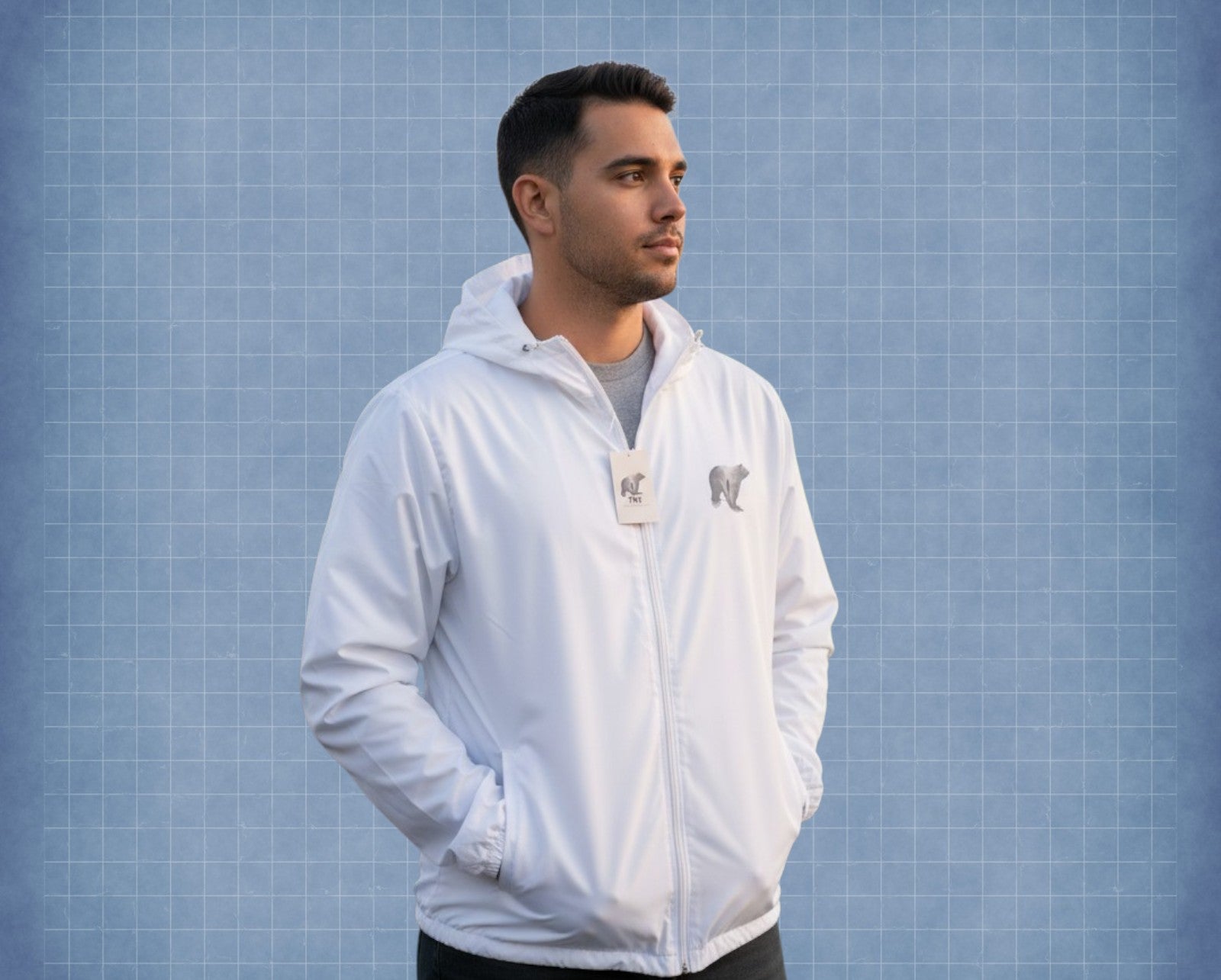Casaco Premium TW Urso Night — Branco