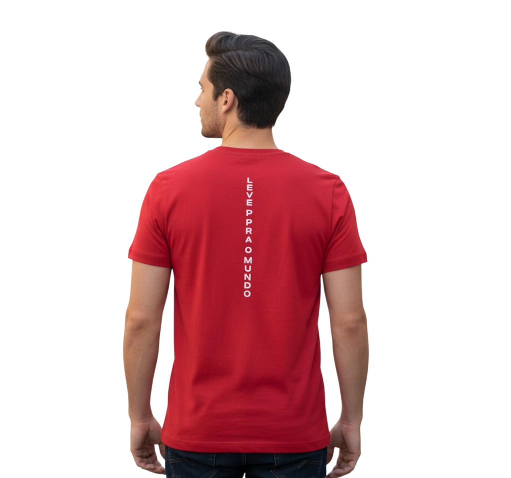 Camiseta TW Urso Vermelha - Leve para o Mundo